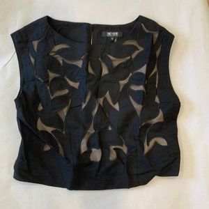 Nic & Zoe “Antibes” mesh Cutout top, Size 12